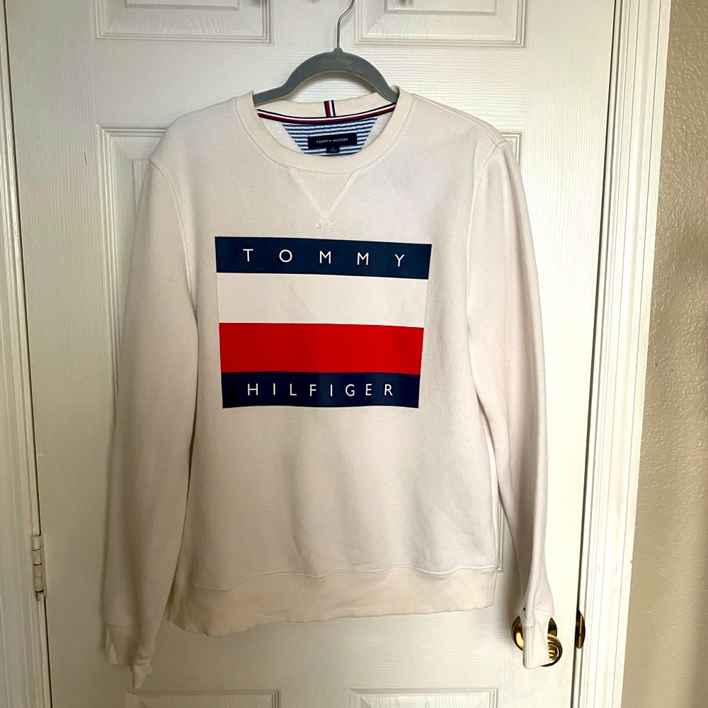 Tommy Hilfiger Men's White Sweater